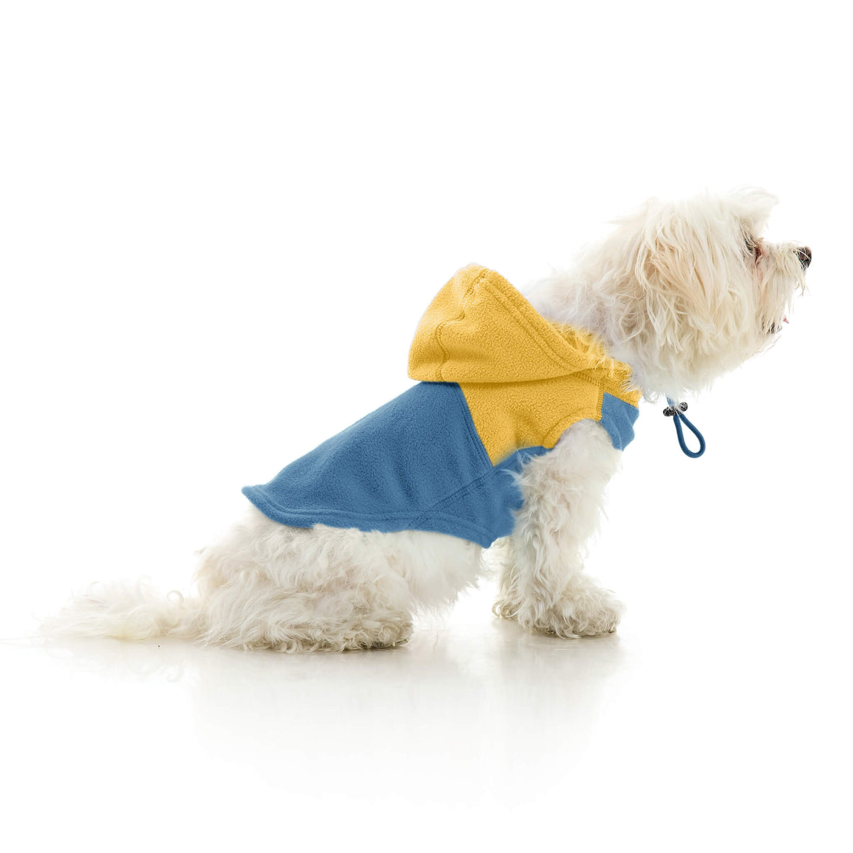 Fleece Vest Hoodie Two Tone