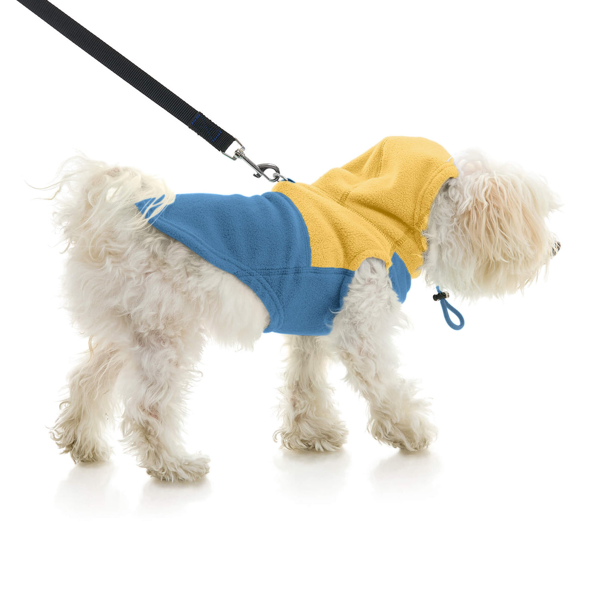 Fleece Vest Hoodie Two Tone