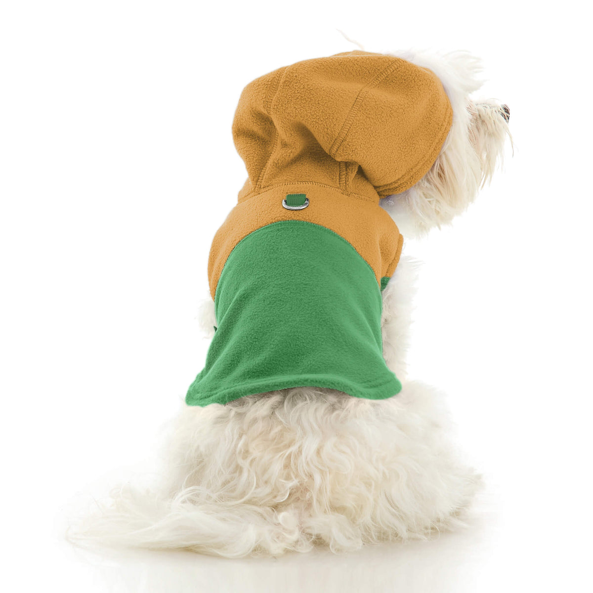 Fleece Vest Hoodie Two Tone