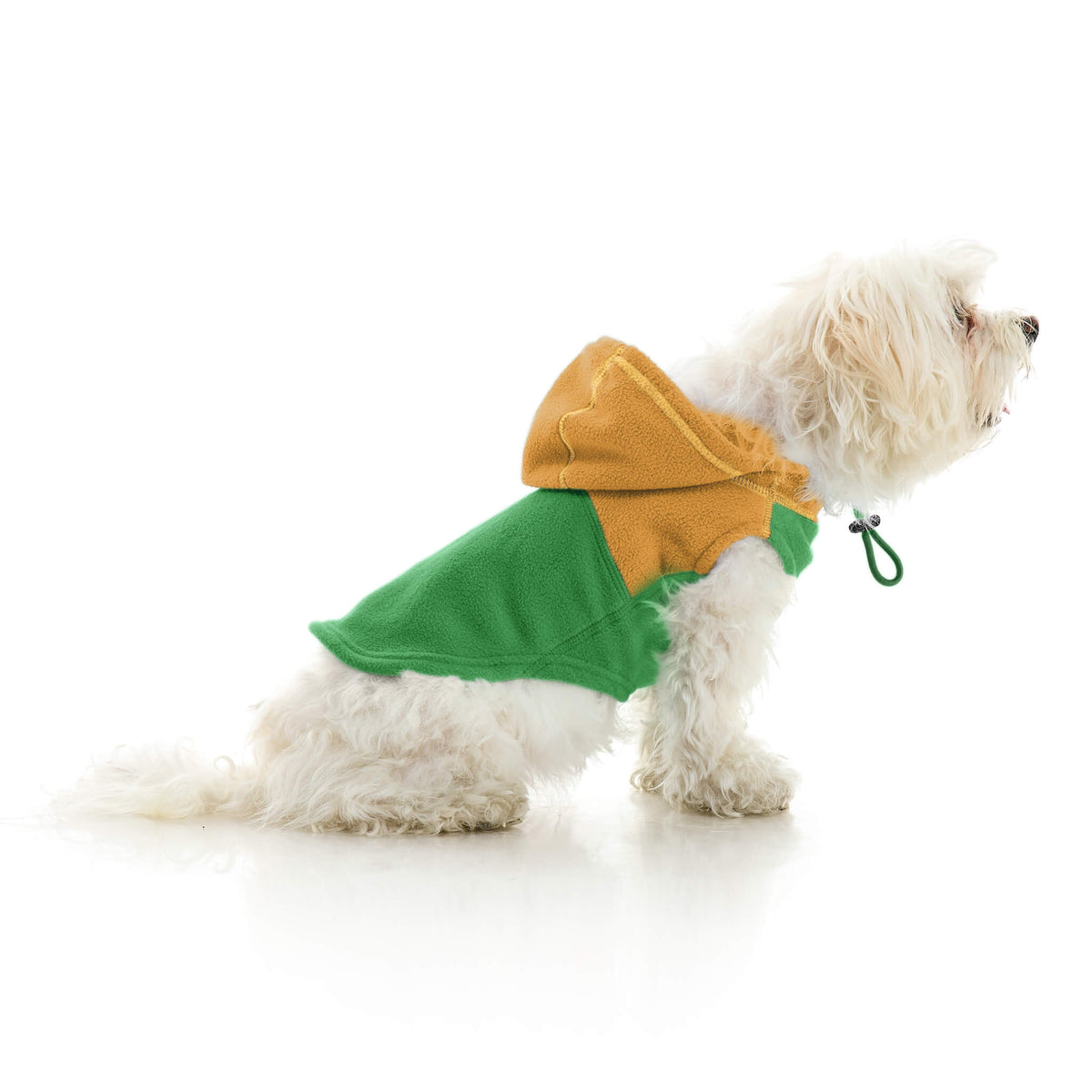 Fleece Vest Hoodie Two Tone