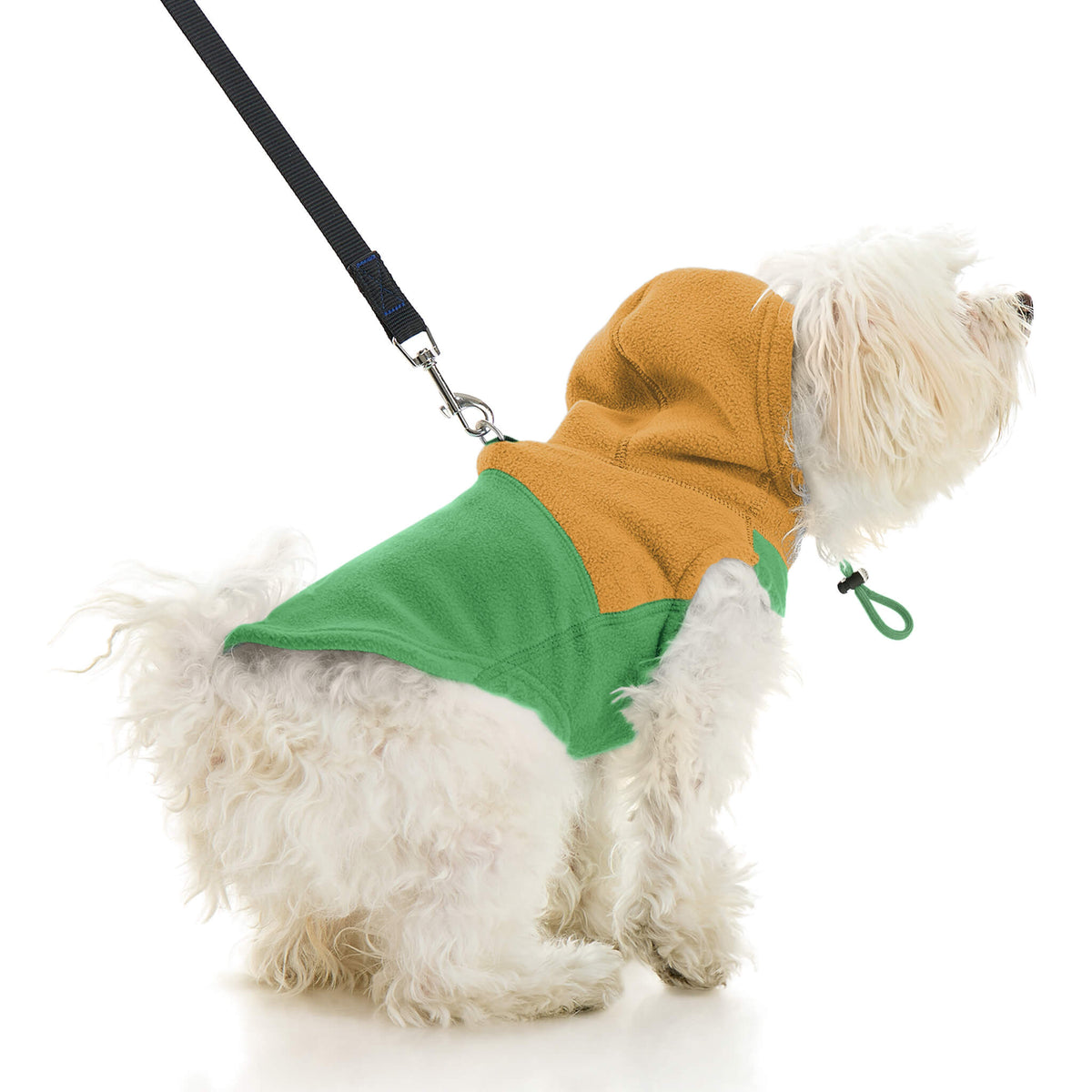 Fleece Vest Hoodie Two Tone