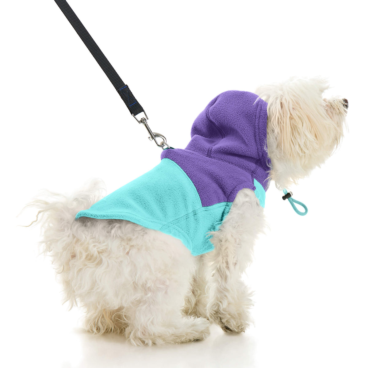 Fleece Vest Hoodie Two Tone