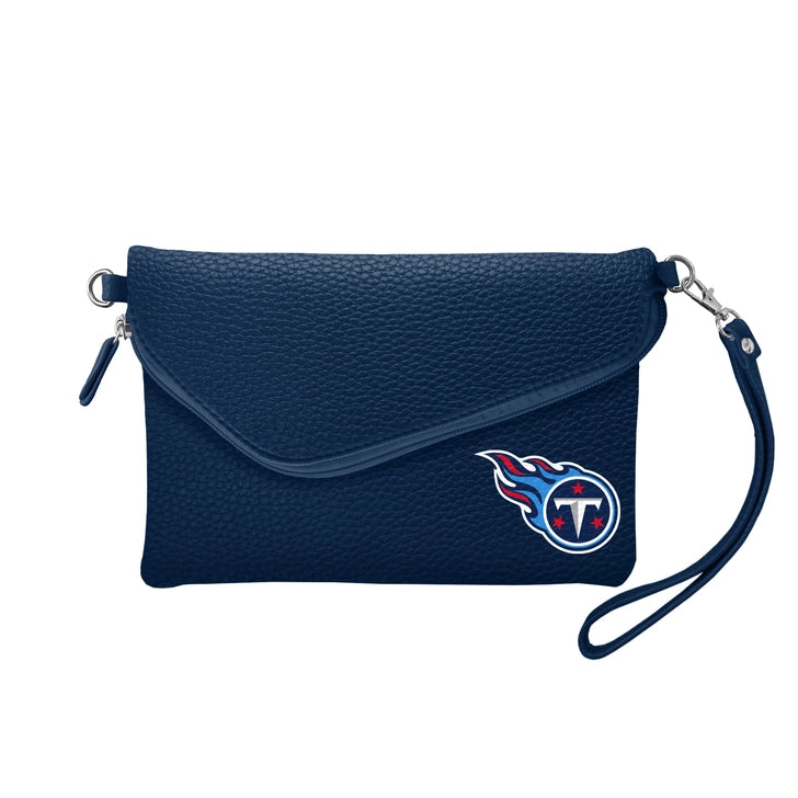 Tennessee Titans Fold-Over Crossbody Pebble Purse