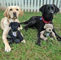 HuggleCause™, Warrior Canine Connection, Black Lab Luke Knottie® Plush Dog Toy, Large