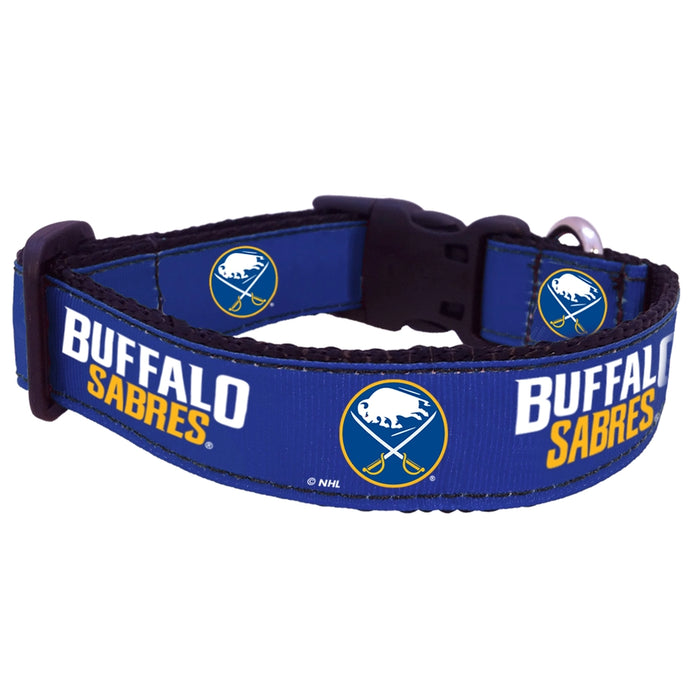 Buffalo Sabres Nylon Dog Collar and Leash