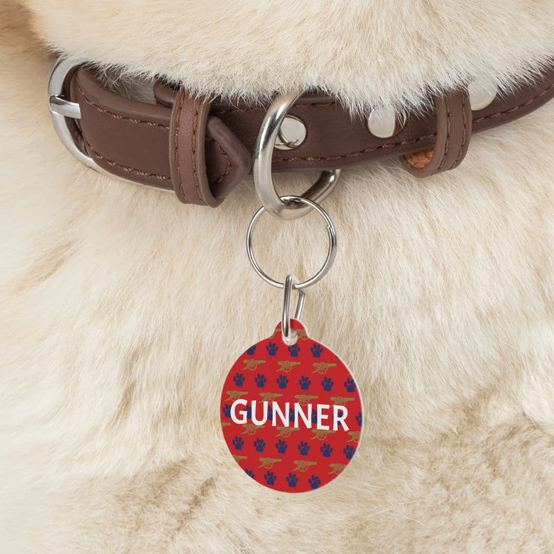 Arsenal FC 24/25 Kit Inspired Personalized Pet Tag