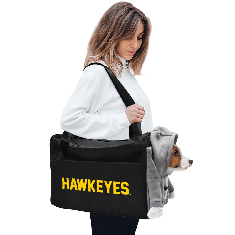 IA Hawkeyes Furry Fan Pet Carrier