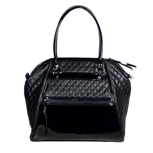 Haylee Black Quilted Luxe Bag