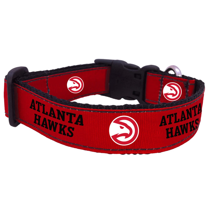 Atlanta Hawks Nylon Dog Collar and Leash