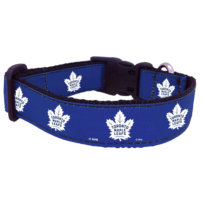 Toronto Maple Leafs Nylon Dog Collar and Leash