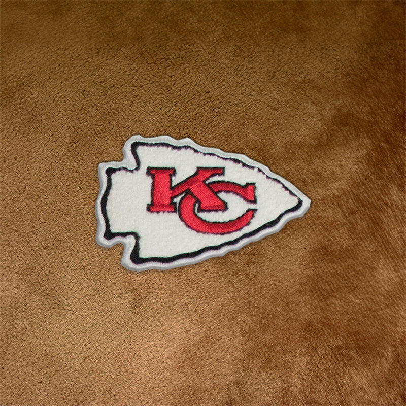 Kansas City Chiefs Fur Trim Poncho