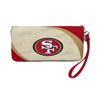 San Francisco 49ers Curve Zip Organizer Wallet