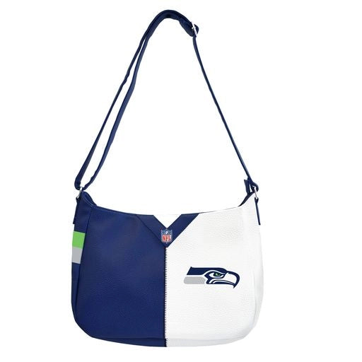 Seattle Seahawks Pebble Split Hobo Handbag