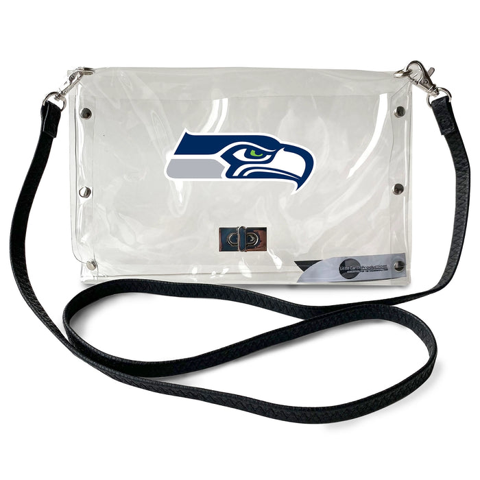 Seattle Seahawks Clear Envelope Purse