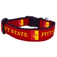 Pitt State Gorillas Nylon Dog Collar or Leash