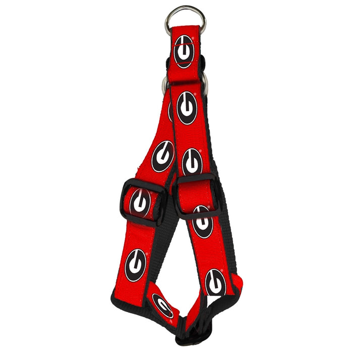 GA Bulldogs Nylon Dog Step-In Harness