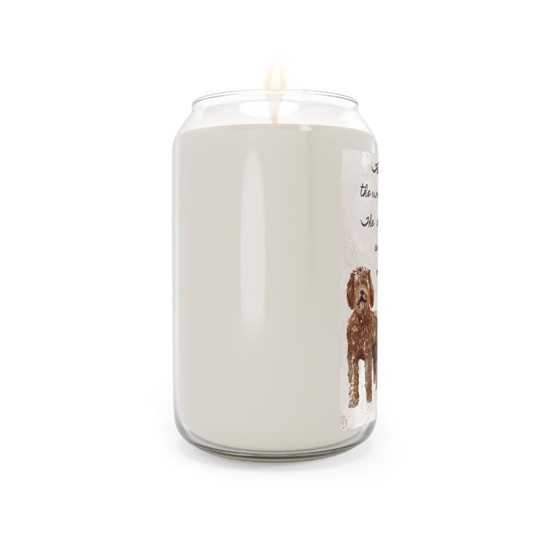 The Day Labradoodle Chocolate Pet Memorial Scented Candle, 13.75oz
