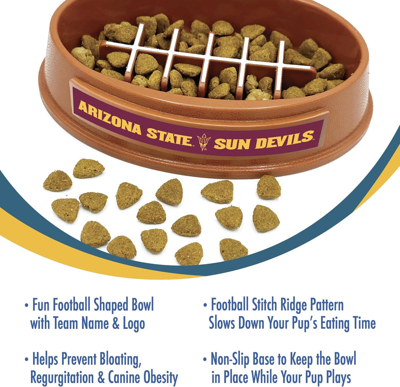 AZ State Sun Devils Football Slow Feeder Bowl