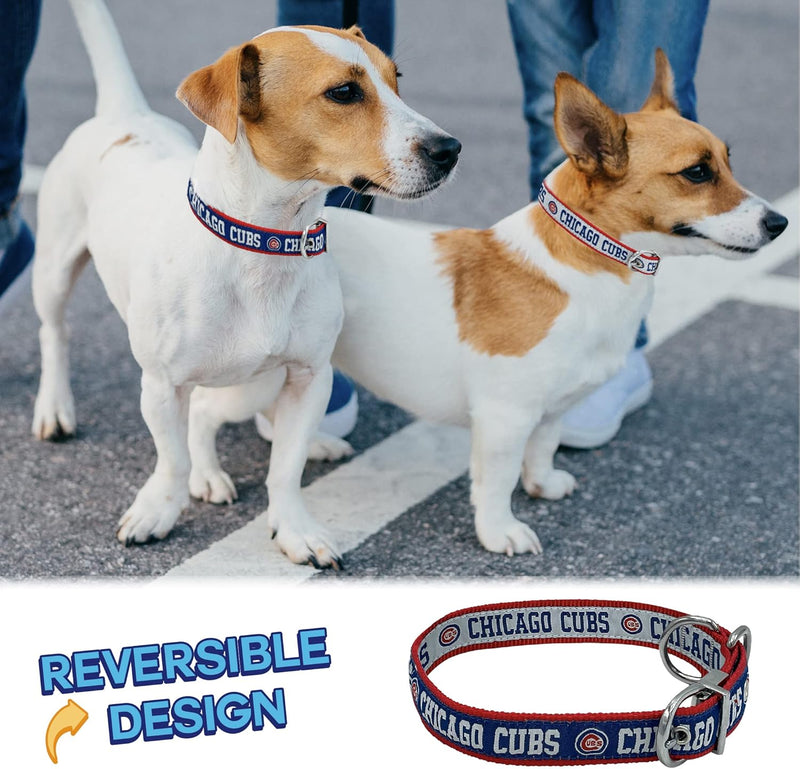 Chicago Cubs Reversible Dog Collar