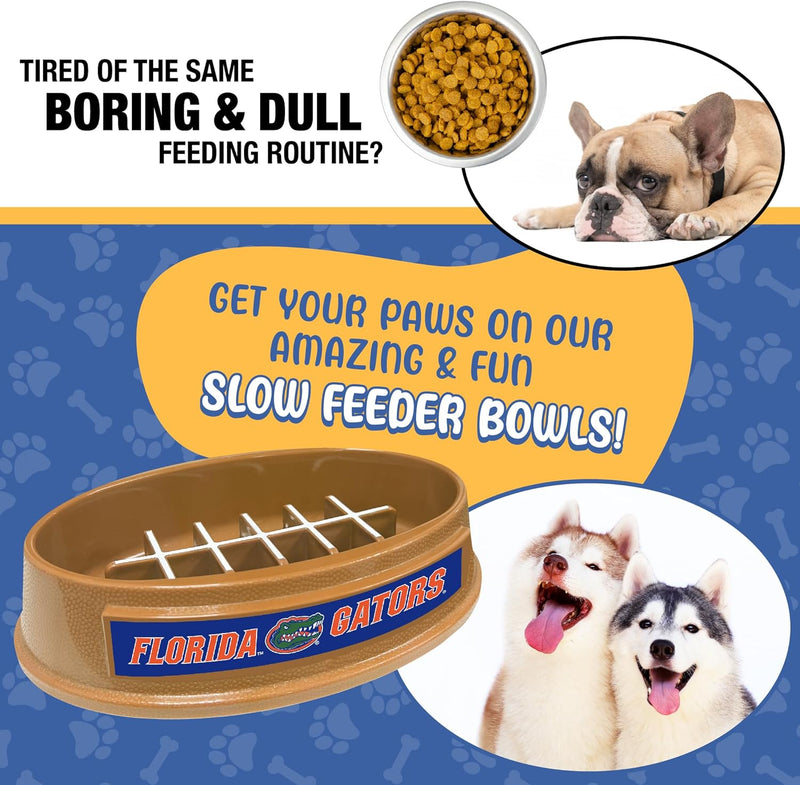 FL Gators Football Slow Feeder Bowl