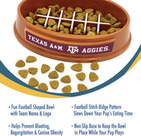 TX A&M Aggies Football Slow Feeder Bowl