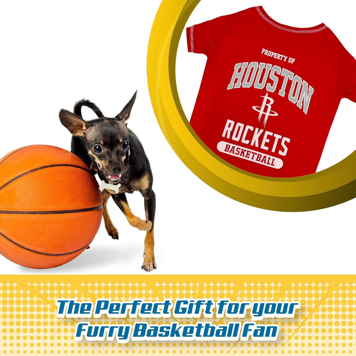 Houston Rockets Athletics Pet Shirt