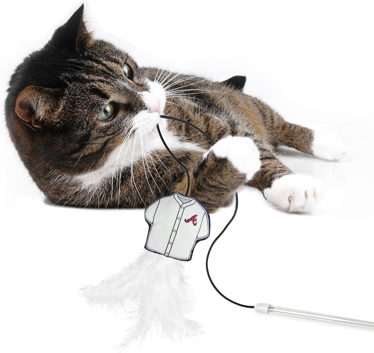 Atlanta Braves Team Jersey Wand with Cat Nip