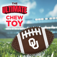 OK Sooners Hard Nylon Football Chew Toy