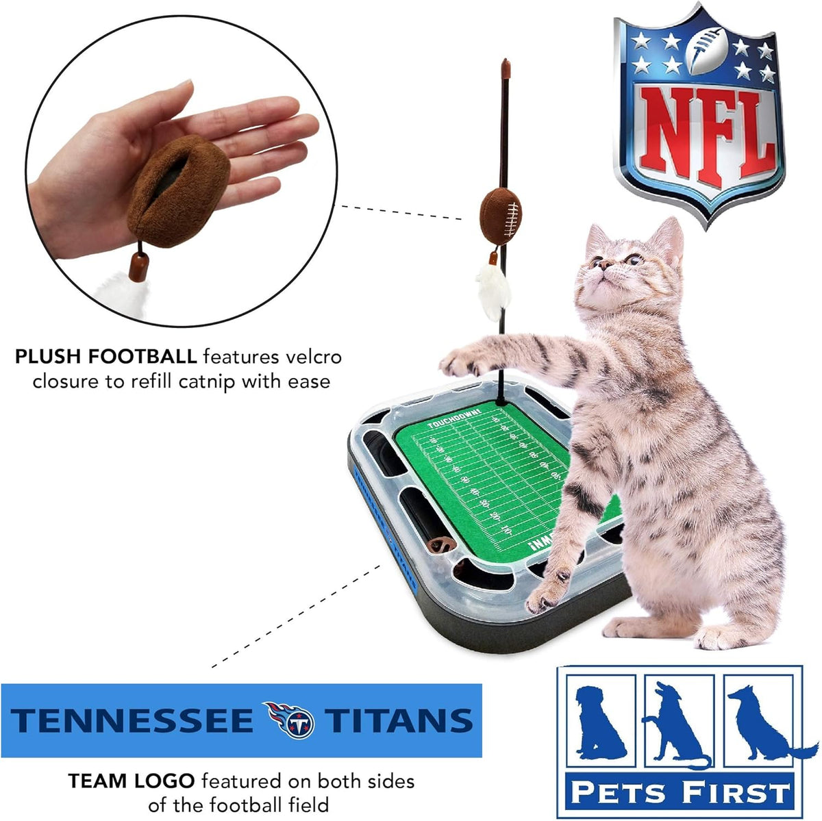 Tennessee Titans Football Cat Scratcher Toy