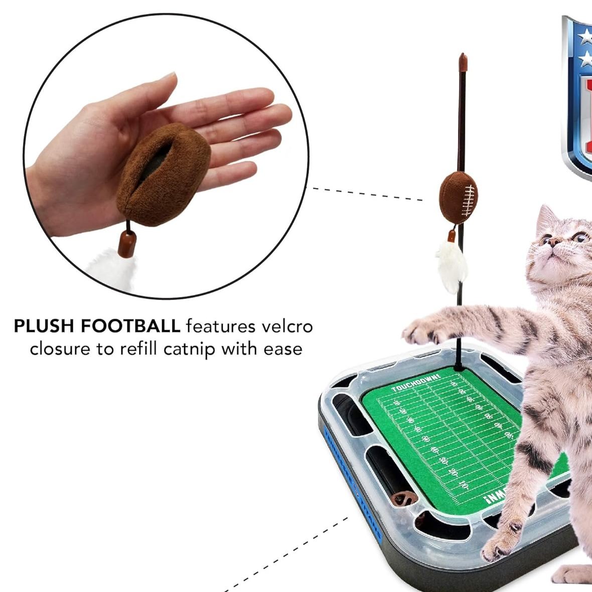 Washington Commanders Football Cat Scratcher Toy