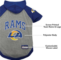 Los Angeles Rams Lightweight Pet Hoodie