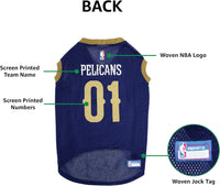 New Orleans Pelicans Pet Jersey