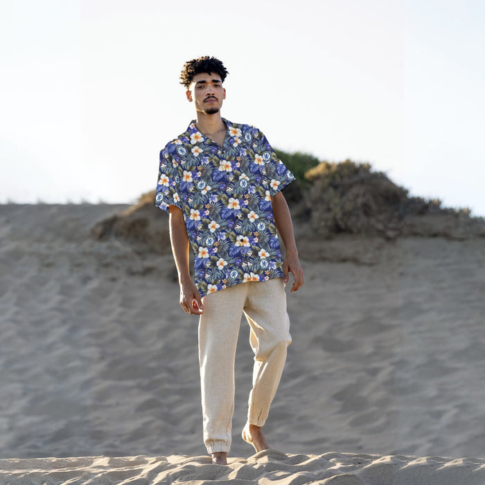 Chelsea FC 25/26 Team-Inspired Unisex Cotton Poplin Hawaiian Shirt