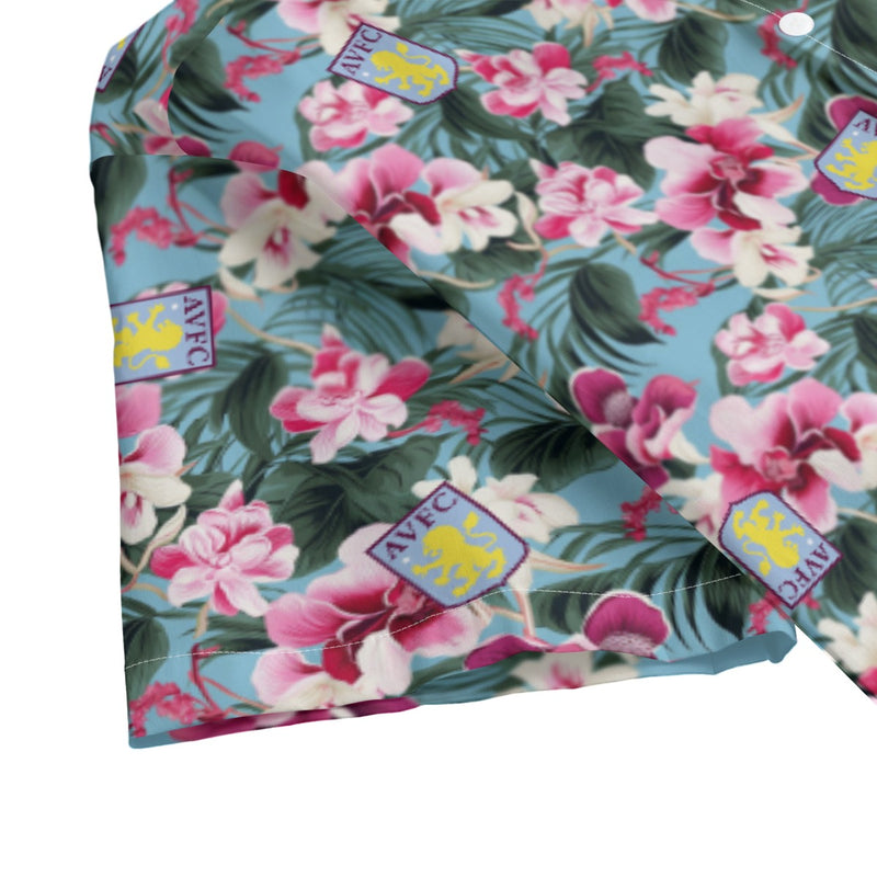 Aston Villa FC 25/26 Team-Inspired Unisex Cotton-Blend Hawaiian Shirt