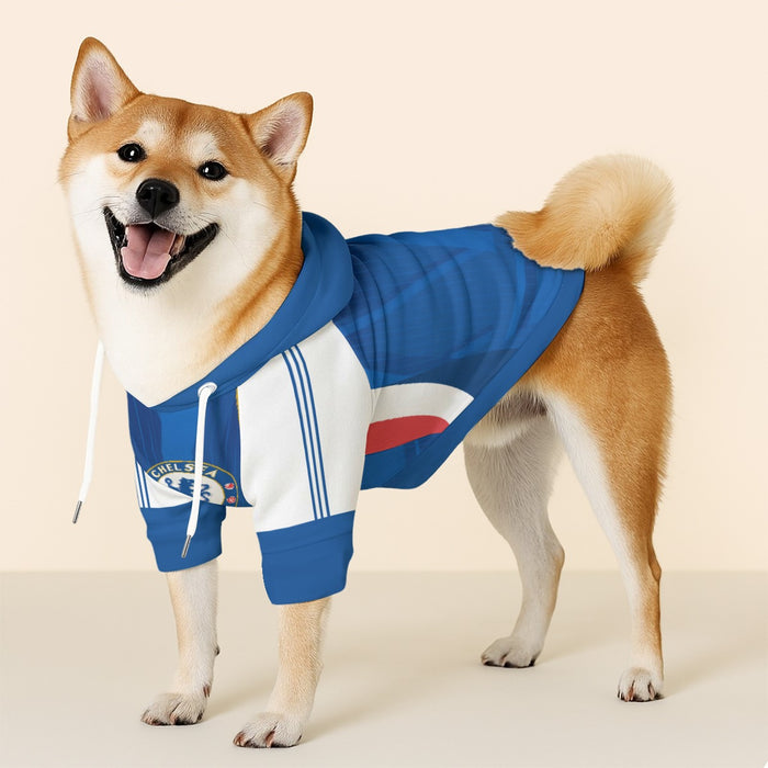Chelsea FC 25/26 Home Kit Inspired Casual Hooded Cotton Sweatshirt