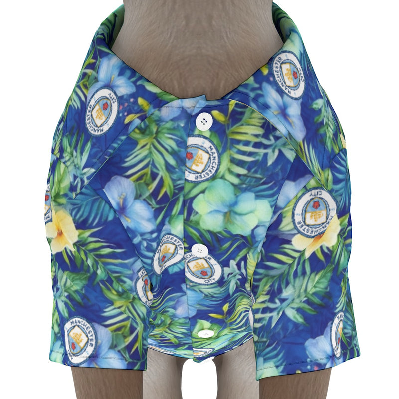 Manchester City FC 25/26 Team-Inspired Pet Hawaiian Shirt