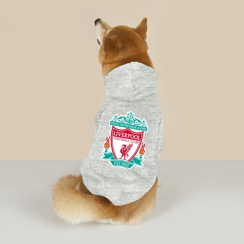 Liverpool FC 25/26 Team-Inspired Cotton-Blend Pet Hoodie