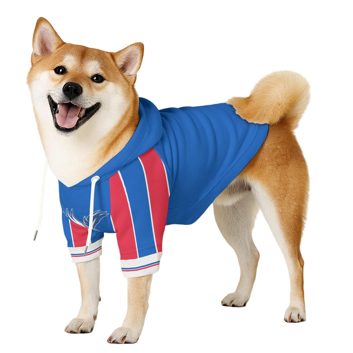 Crystal Palace FC 25/26 Home Kit Inspired Casual Hooded Cotton Sweatshirt