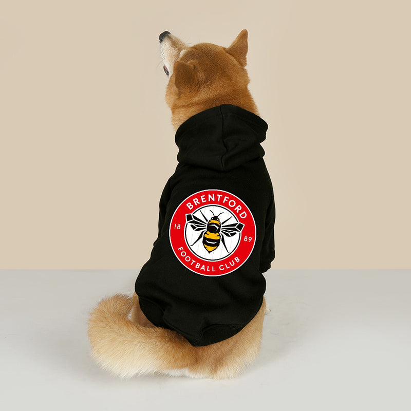 Brentford FC 25/26 Team Inspired Cotton-Blend Pet Hoodie