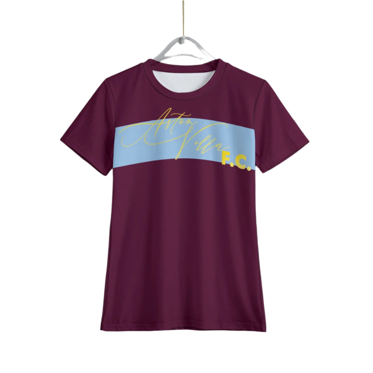 Aston Villa FC 25/26 Home Kit Inspired Kids Eco-friendly Basic T-shirt