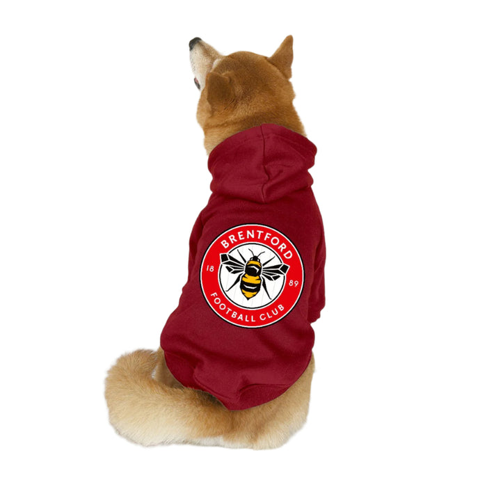 Brentford FC 25/26 Team Inspired Cotton-Blend Pet Hoodie