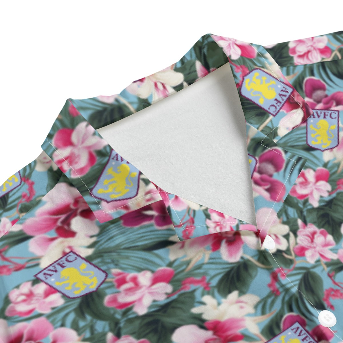 Aston Villa FC 25/26 Team-Inspired Unisex Cotton-Blend Hawaiian Shirt