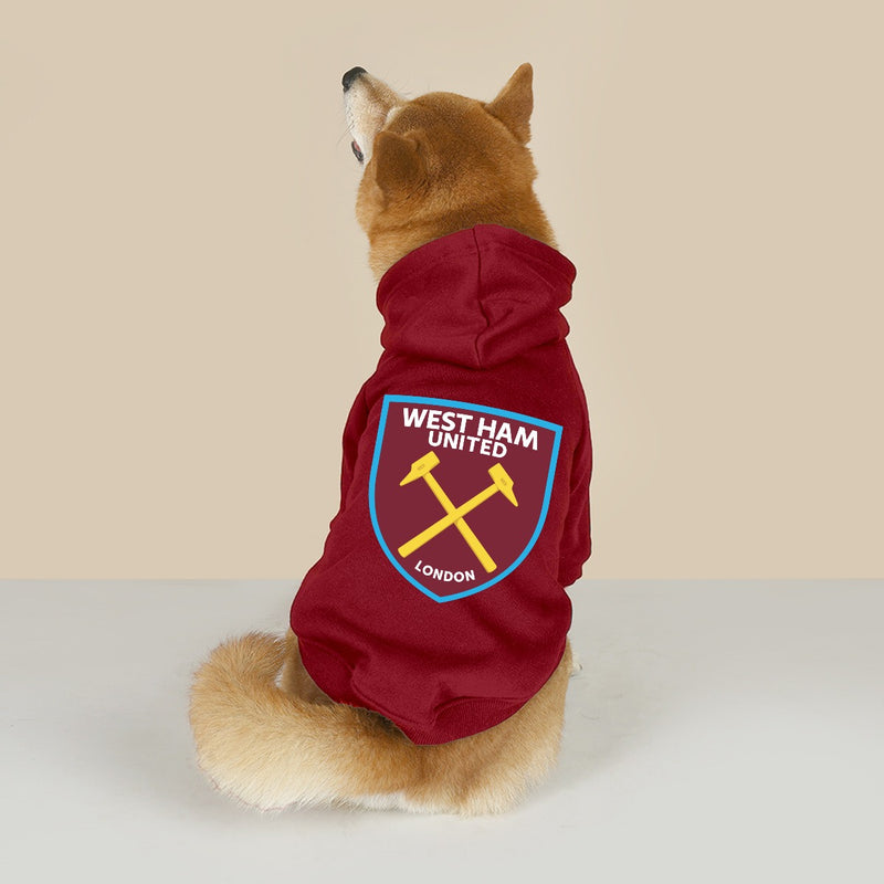 West Ham United FC 25/26 Team-Inspired Cotton-Blend Pet Hoodie