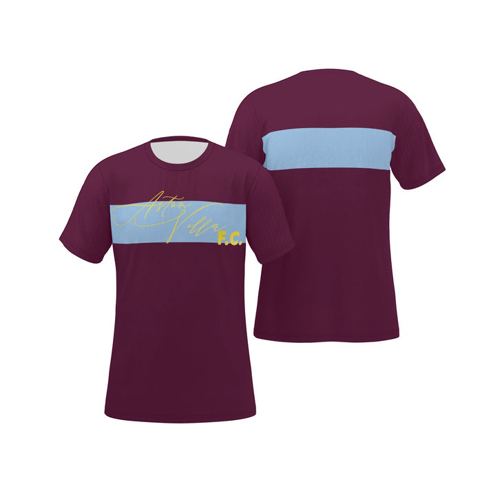 Aston Villa FC 25/26 Home Kit Inspired Unisex Basic T-shirt