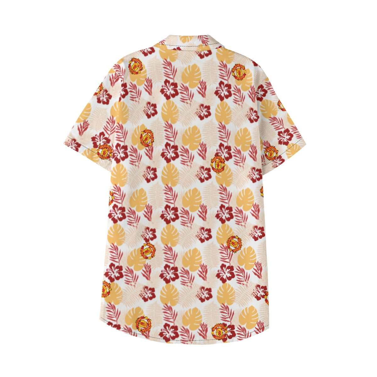 Manchester United FC 25/26 Team-Inspired Kids Cotton-Blend Hawaiian Shirt