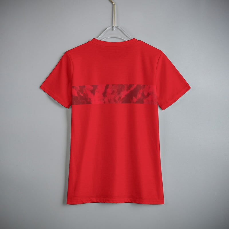 Manchester United FC 25/26 Home Kit Inspired Kids Eco-friendly Basic T-shirt
