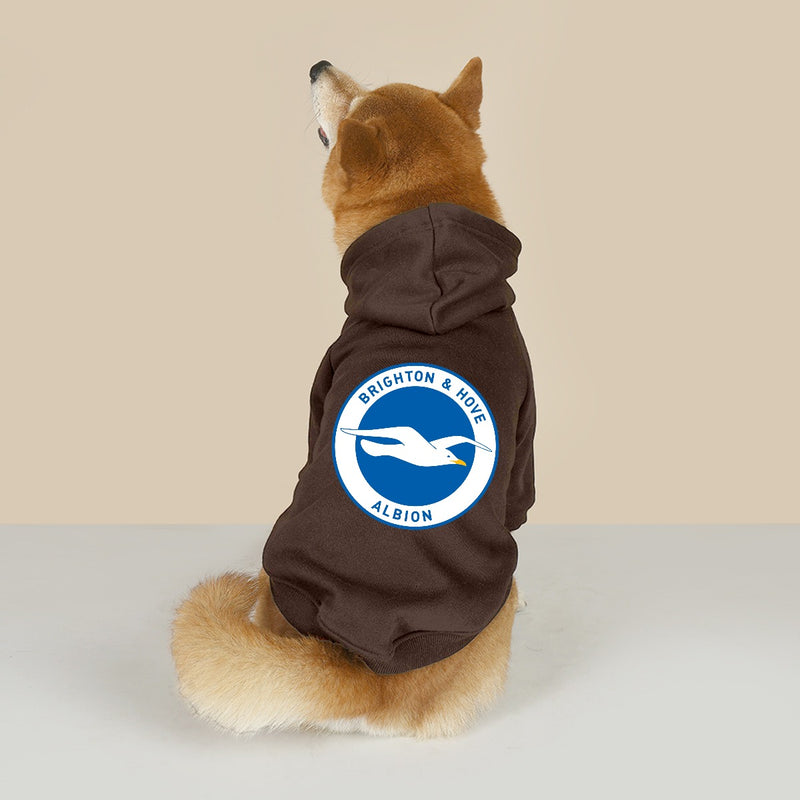 Brighton & Hove Albion FC 25/26 Team-Inspired Cotton-Blend Pet Hoodie