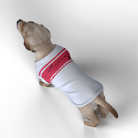 Southampton FC 25/26 Home Inspired Pet Graphic Tee Shirt (Sizes XS-Small)