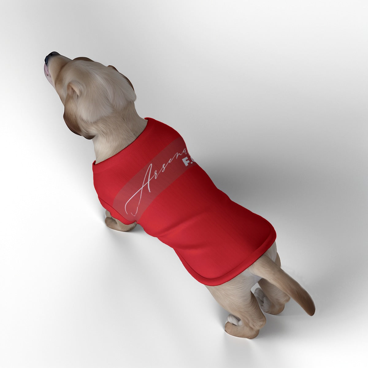 Arsenal FC 25/26 Home Inspired Graphic Pet Tee Shirt (Size M-2x)