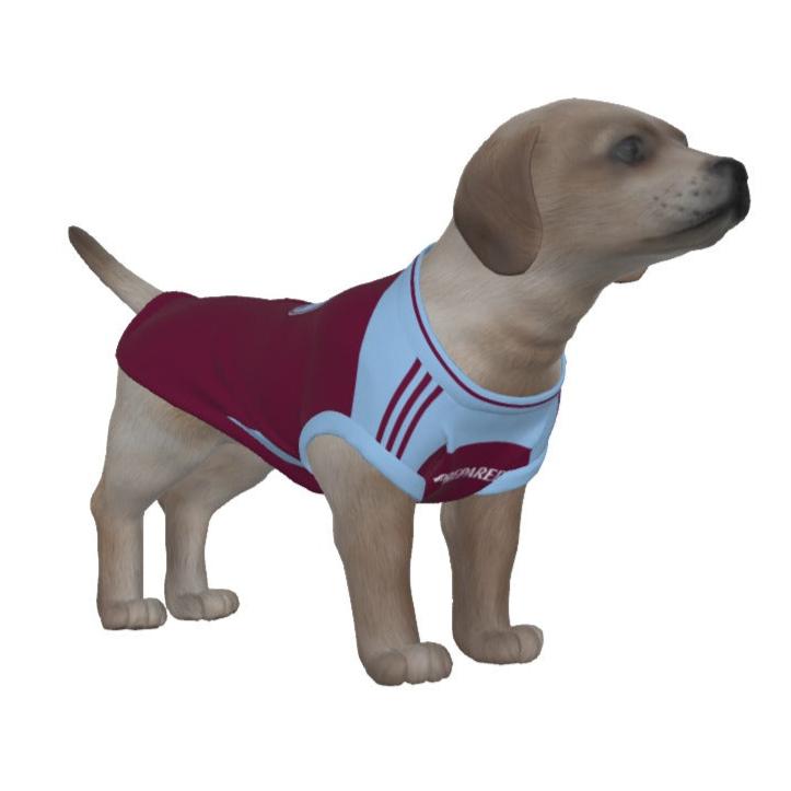 Aston Villa FC 24/25 Home Inspired Pet Tee (Size XS-Small) 